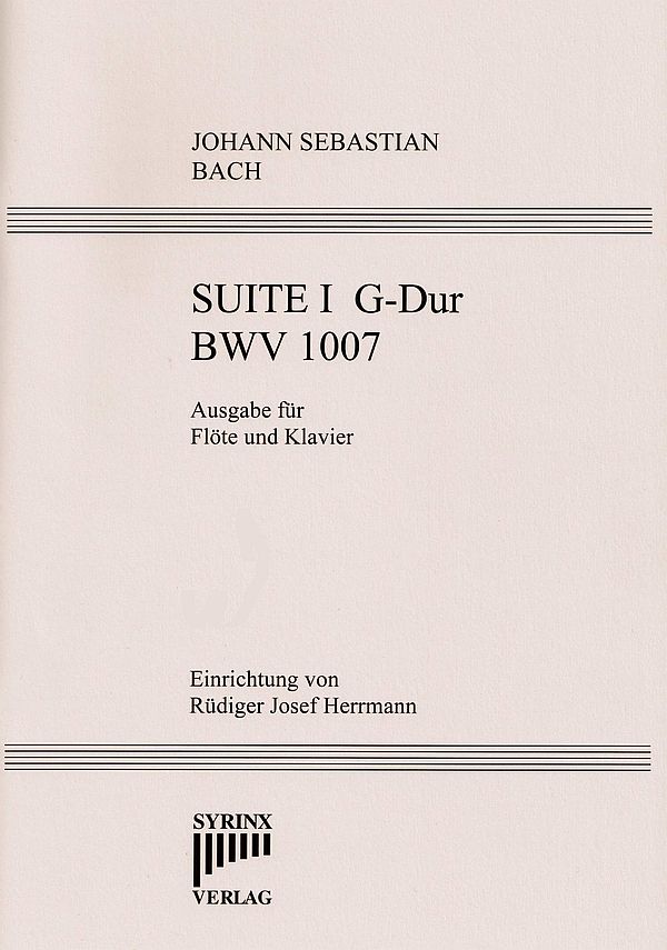Suite G-Dur Nr.1 BWV1007