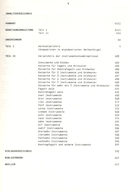 Bodo Koenigsbeck - Fagott Bibliographie