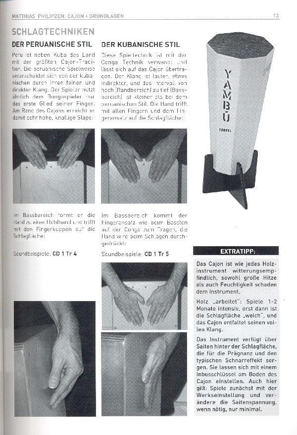 Matthias Philipzen - Cajon (+ 2 CD's) eine Kiste voller Rhythmus