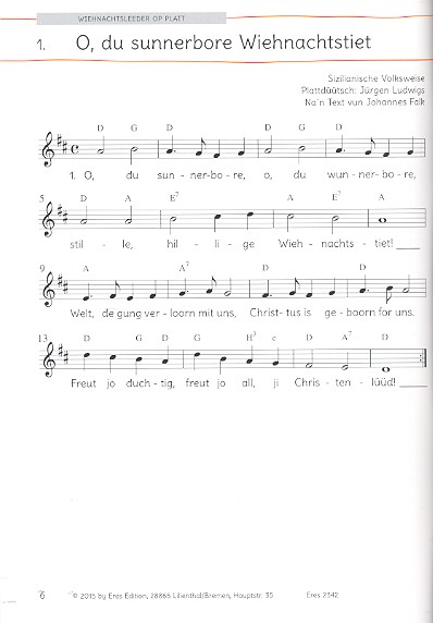 Wiehnachtsleeder op platt