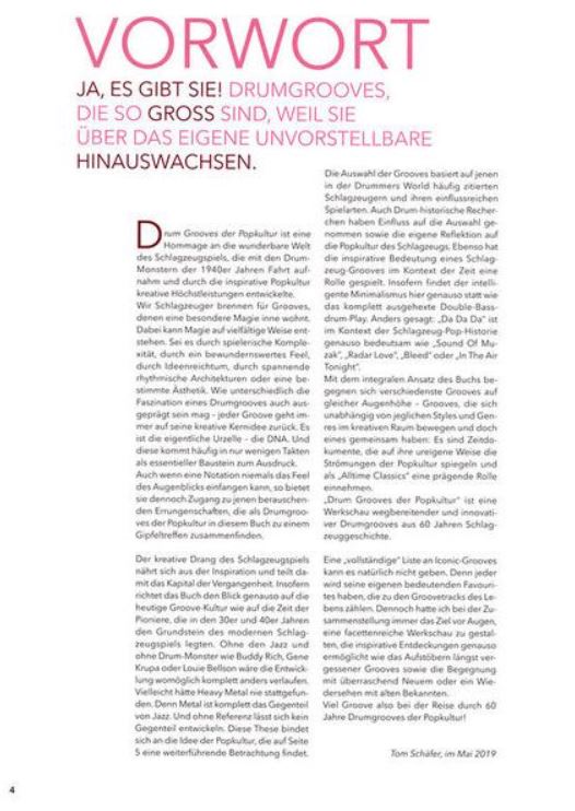 Tom Schäfer - Drum Grooves der Popkultur Band 1: