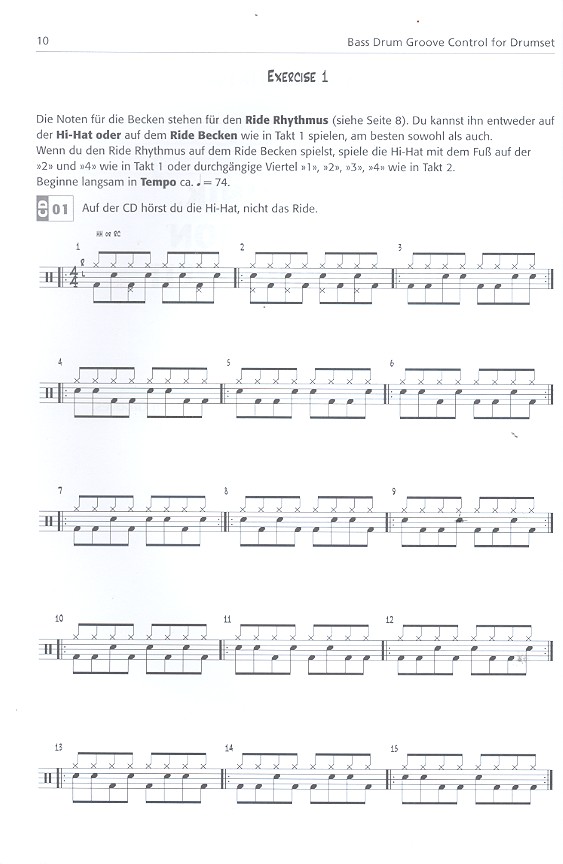 Sperie Karas - Bass Drum Groove Control (+CD):