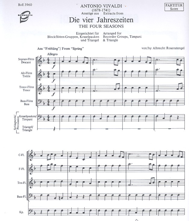 Antonio Vivaldi - Die vier Jahreszeiten Auszüge