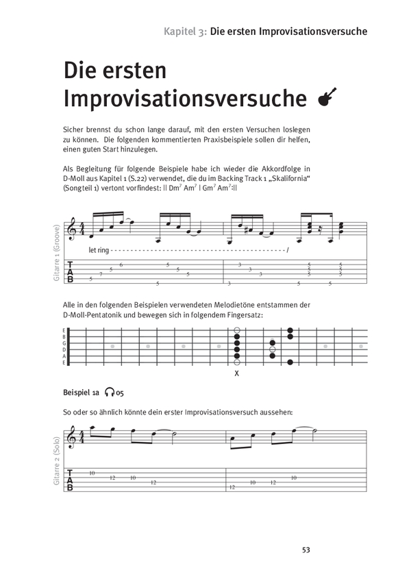  Christian Holzer - Improvisation - der intuitive Weg zum Gitarrensolo (+MP3-Download):