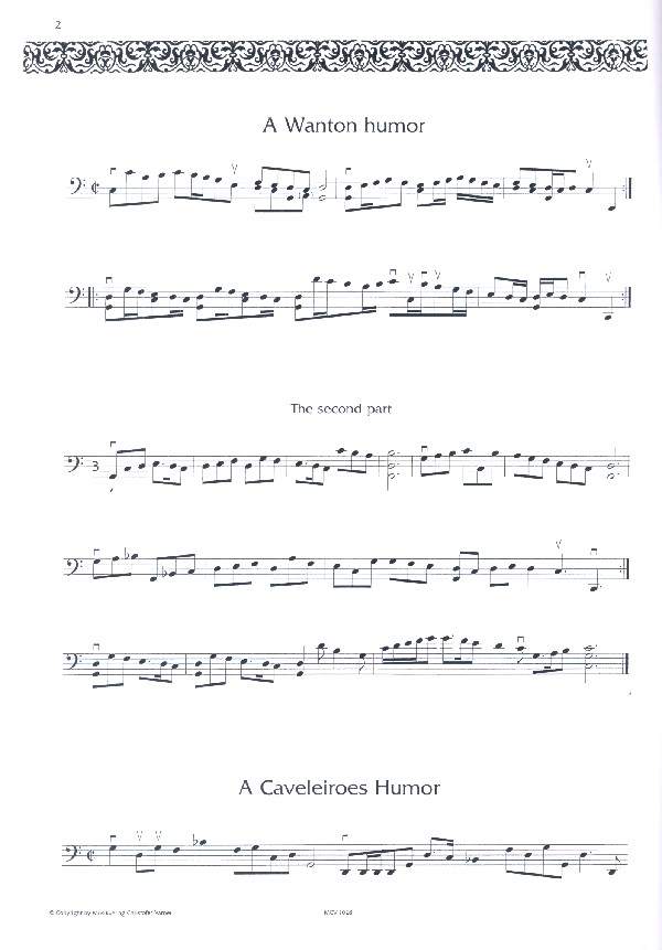  Tobias Hume - Kleine Stücke Band 2 für Violoncello solo