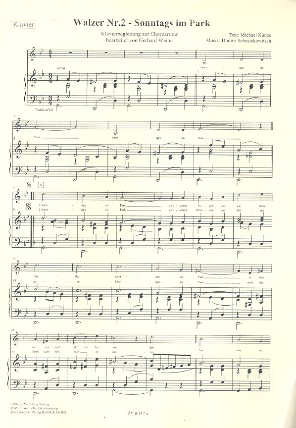 Dimitri Schostakowitsch - Walzer Nr.2 (Sonntags im Park)