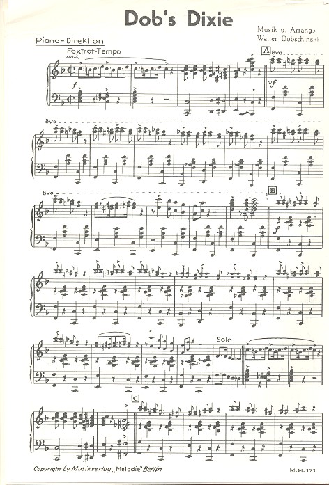 Musik für Mizzi und Bob's Dixie: