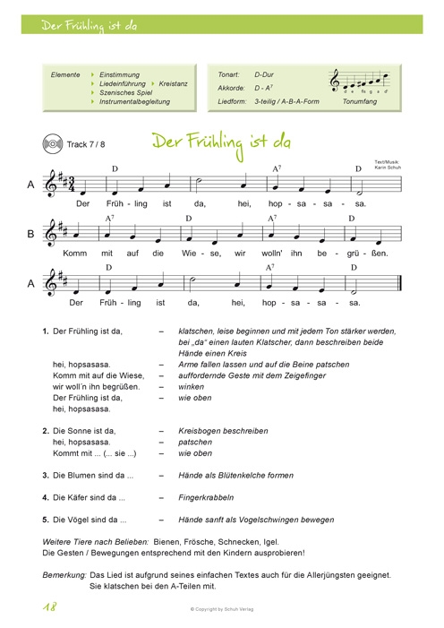  Karin Schuh - Frühlings-Musik im Kindergarten (+CD)