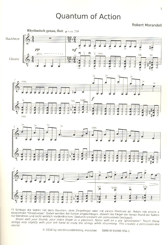 Robert Morandell - Quantum of Action für Hackbrett
