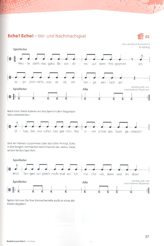 Richard Filz - BodyGroove Kids Band 1 (+app)