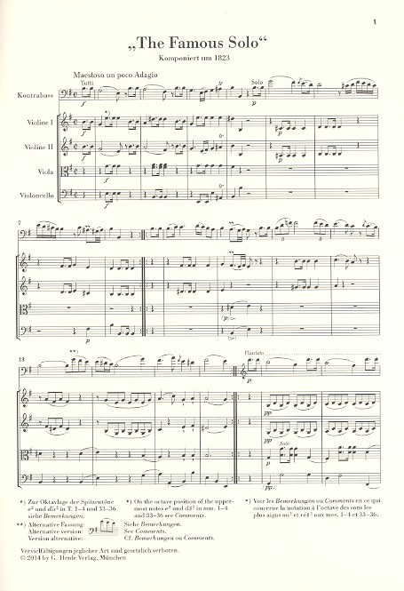 Domenico Dragonetti - The famous Solo