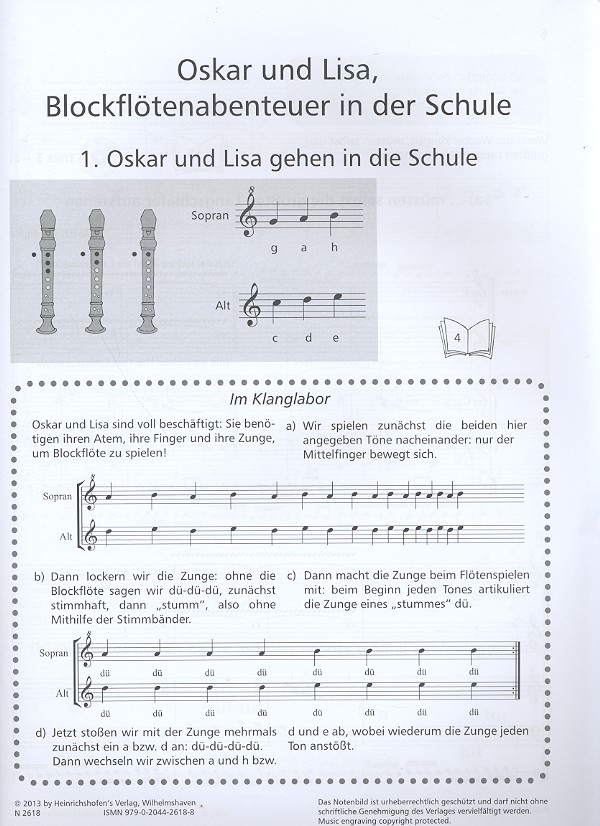 Matthias Maute - Oskar und Lisa Band 1 (+CD) für Blockflöten