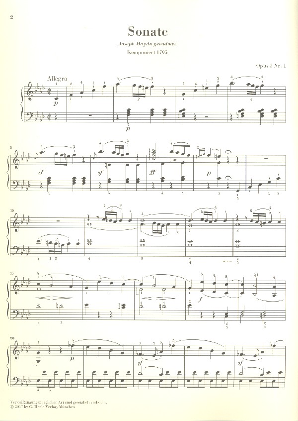  Ludwig van Beethoven - Sonate f-Moll op.2,1