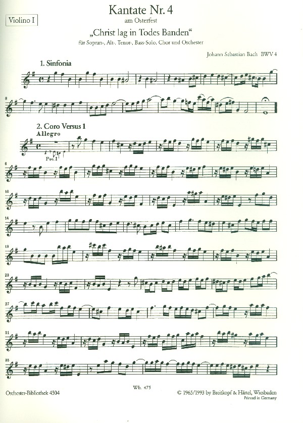 Johann Sebastian Bach - Christ lag in Todesbanden