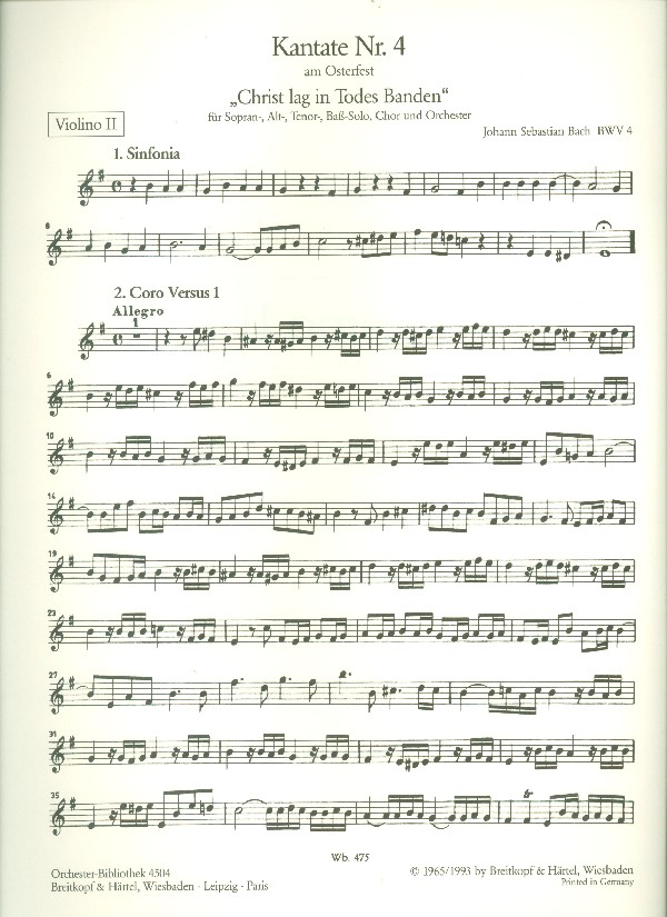 Johann Sebastian Bach - Christ lag in Todesbanden