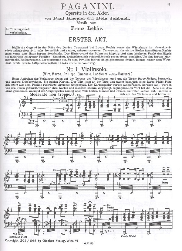 Franz Lehár - Paganini