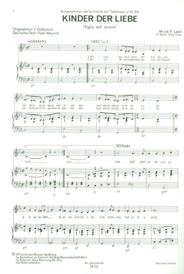  F. Leali - Kinder der Liebe: Einzelausgabe