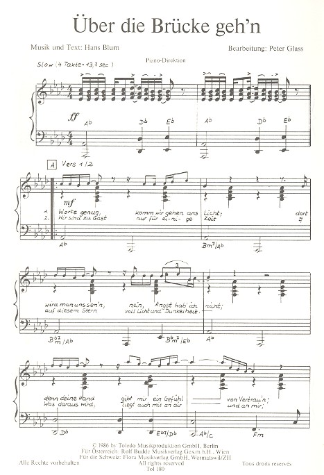 Hans Blum - Über die Brücke geh'n und Geil: