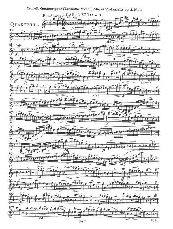 Bernhard Henrik Crusell - Quartett Es-Dur op.2,1