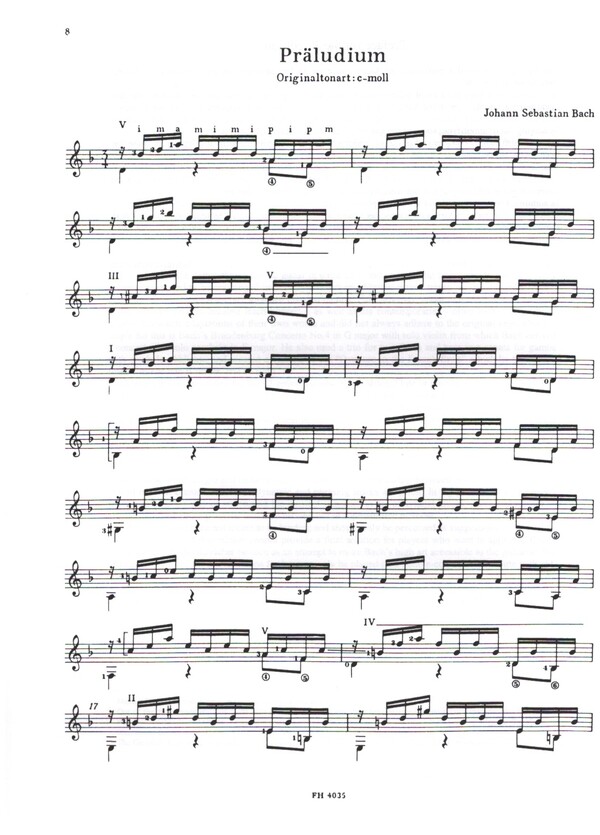 Johann Sebastian Bach - Lautenmusik für Gitarre