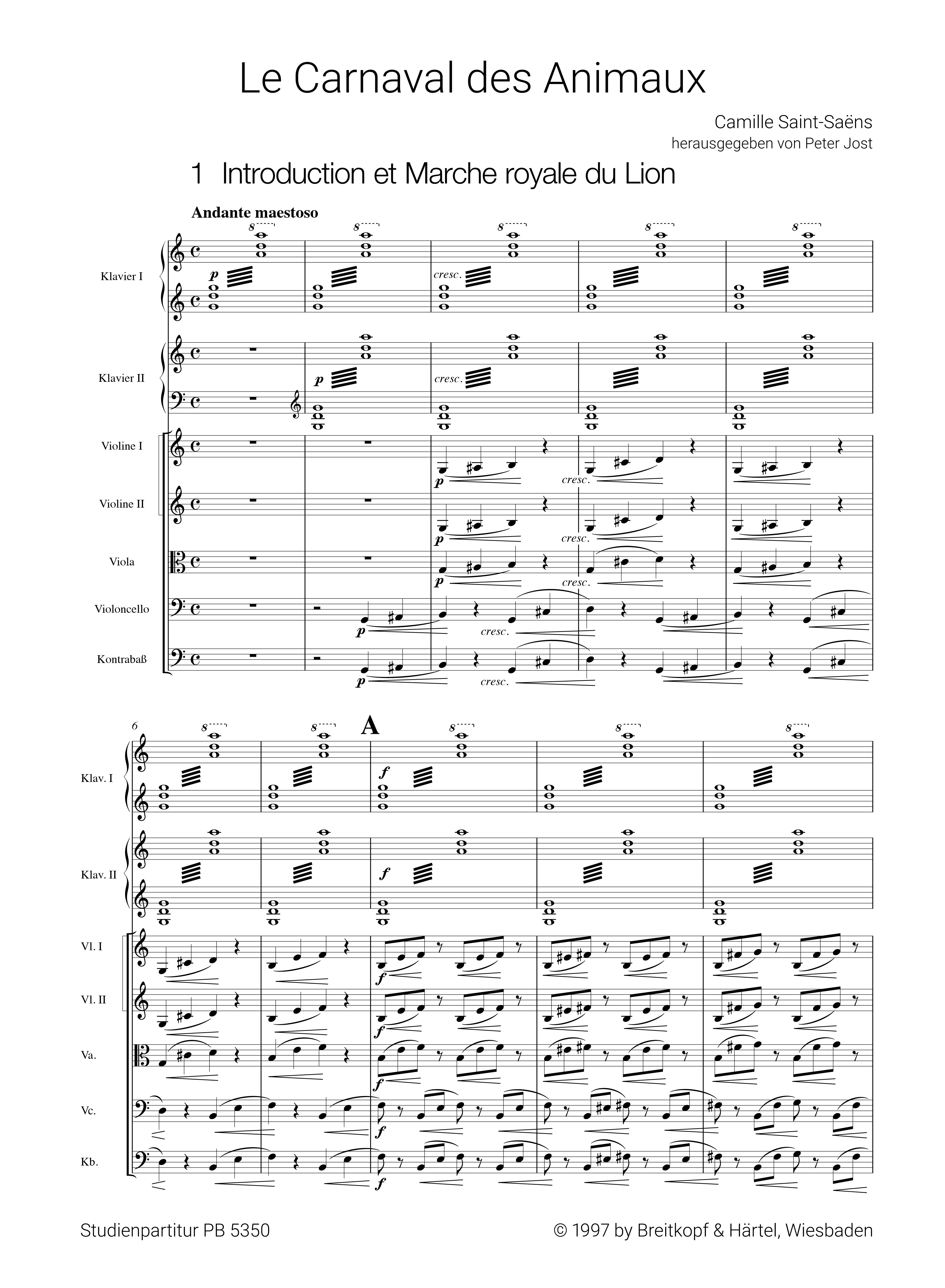  Camille Saint-Saens - Le carnaval des animaux