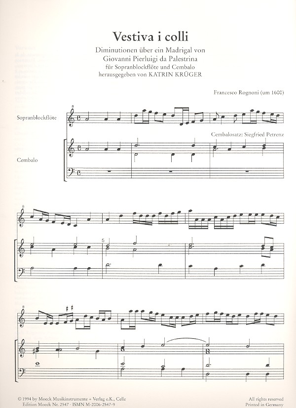 Francesco Rognoni Taeggio - Vestiva i colli für