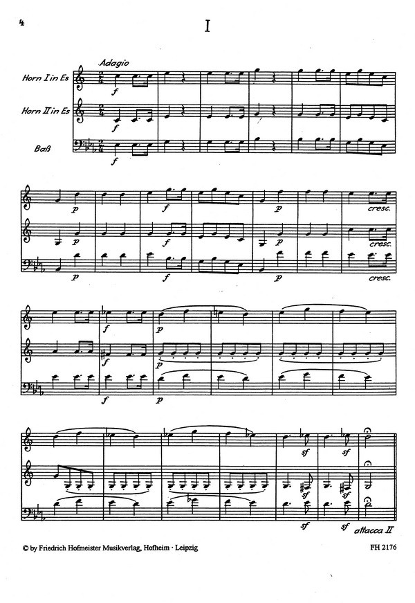 Ignaz Boeck - 10 Stücke für 2 Hörner und Bc