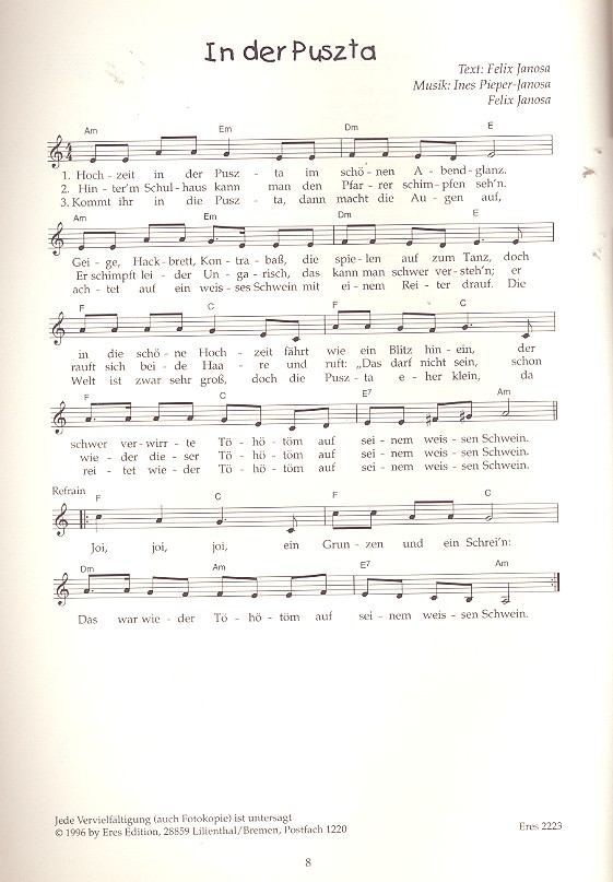  Felix Janosa - Die singende Hyäne (+CD)