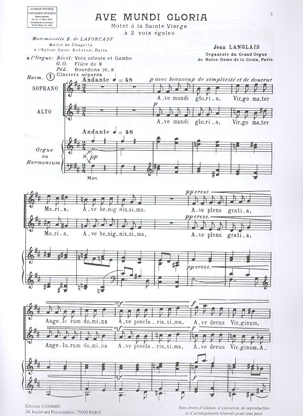 Jean Langlais - 5 motets