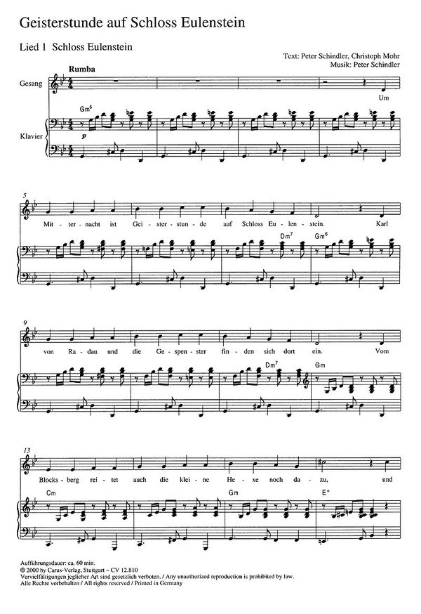 Peter Schindler - Geisterstunde auf Schloß Eulenstein