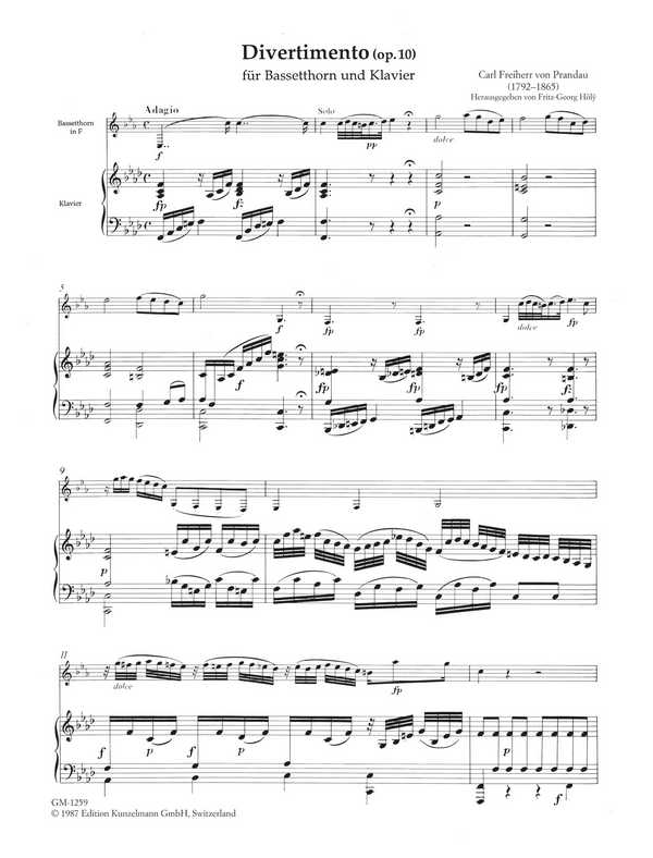 Heinrich Klein - Divertimento op.10