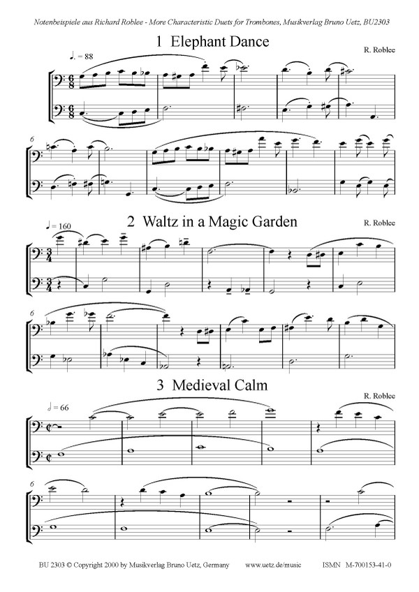  Richard Roblee - More characteristic Duets