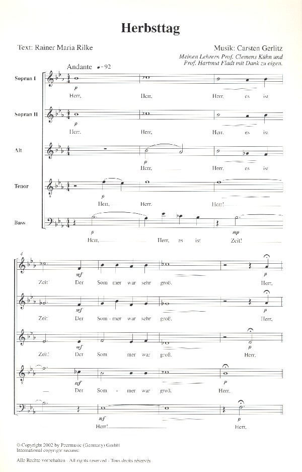 Carsten Gerlitz - Herbsttag