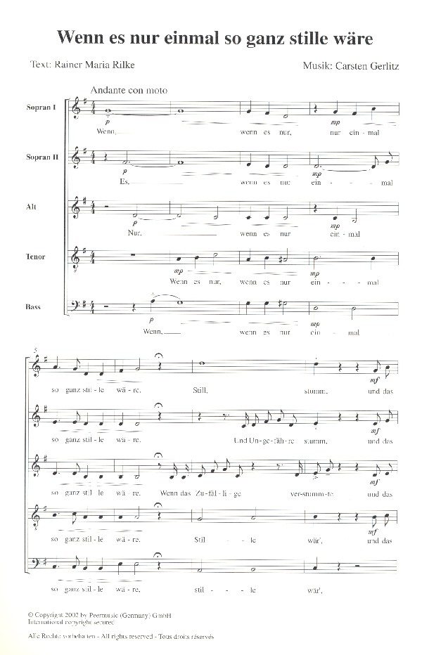  Carsten Gerlitz - Wenn es nur einmal so ganz stille wäre