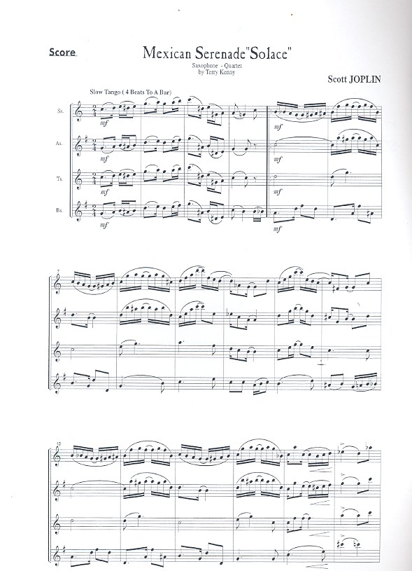  Scott Joplin - Mexican Serenade Solace