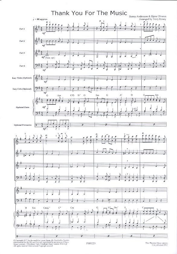 Benny Andersson - Thank you for the Music