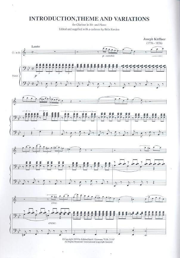  Joseph Küffner - Introduction, Theme und Variations