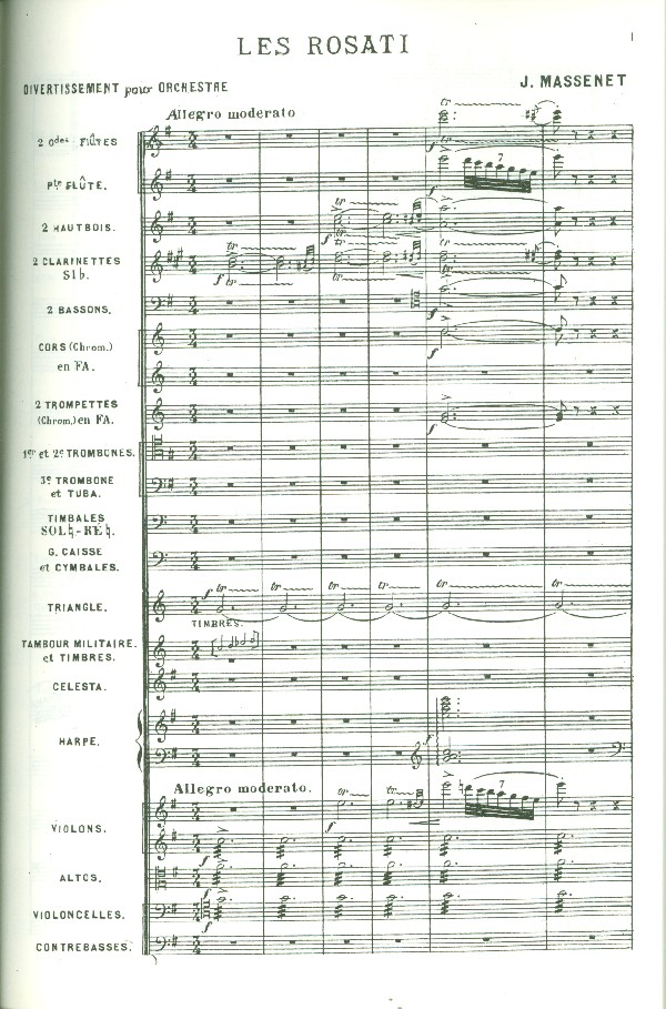 Jules Emile Frederic Massenet - Les Rosati Ballett