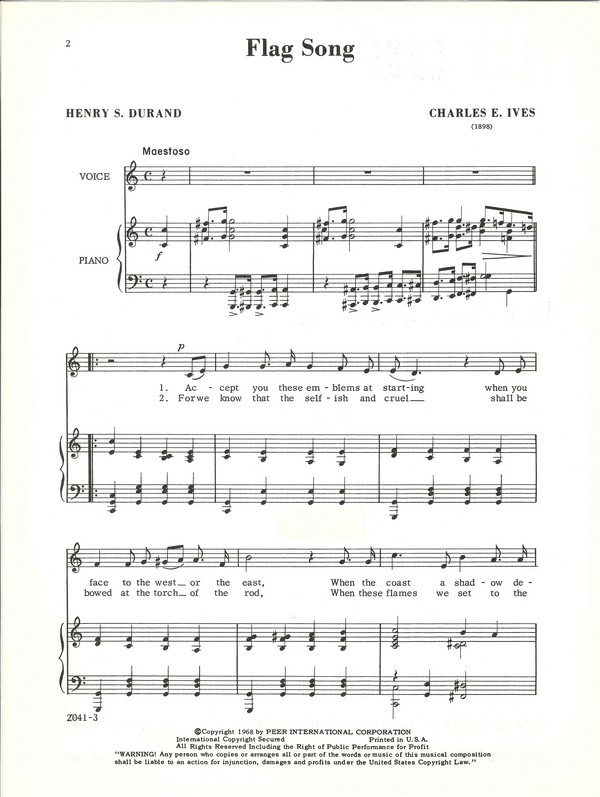 Charles Edward Ives - Flag Song