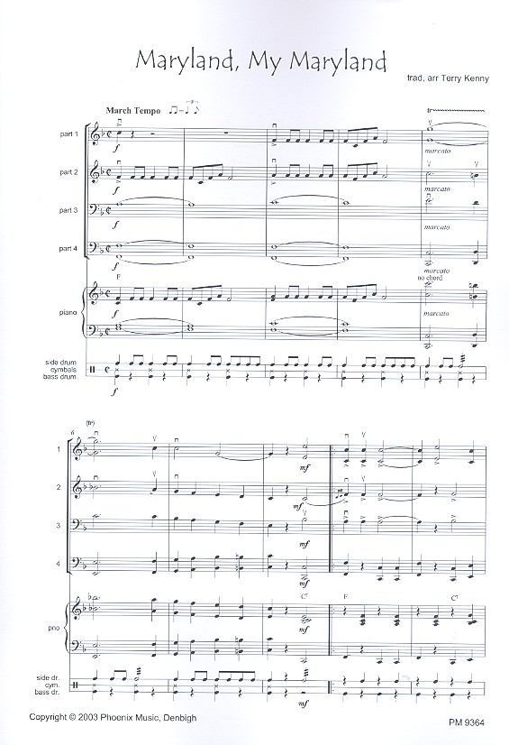 Maryland, my Maryland und Greensleeves