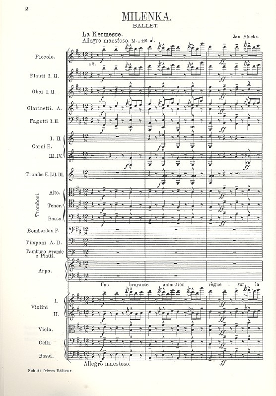 Jan Blockx - Kermesse flamande für Orchester