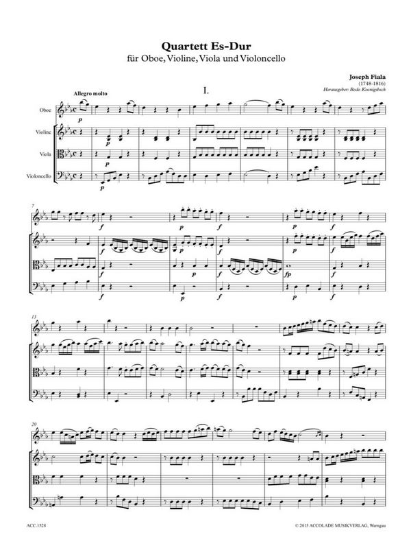 Josef Fiala - 2 Quartette