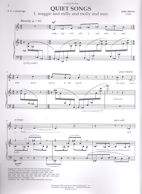 John Musto - Collected Songs vol.2