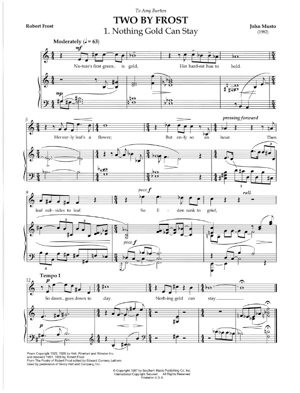 John Musto - Collected Songs vol.1