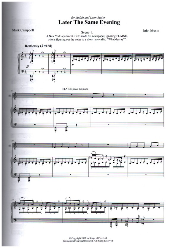 John Musto - Later the same Evening