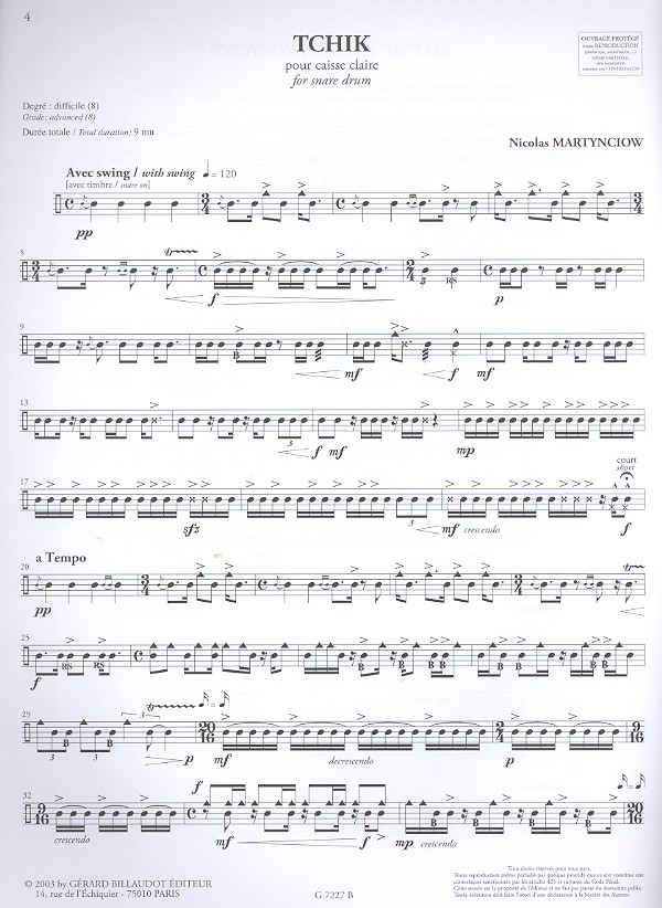 Nicolas Martynciow - Tchik pour caisse claire
