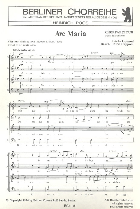  Johann Sebastian Bach - Ave Maria