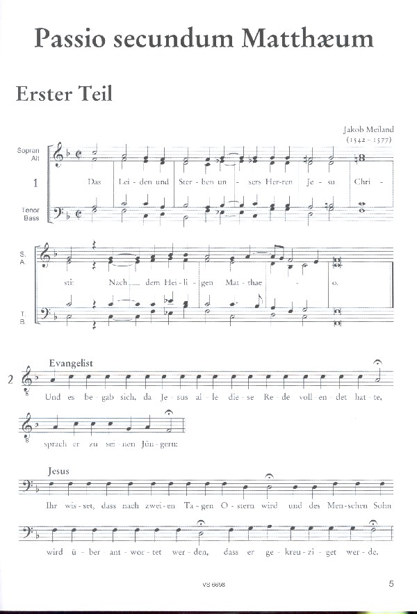  Jakob Meiland - Matthäus-Passion
