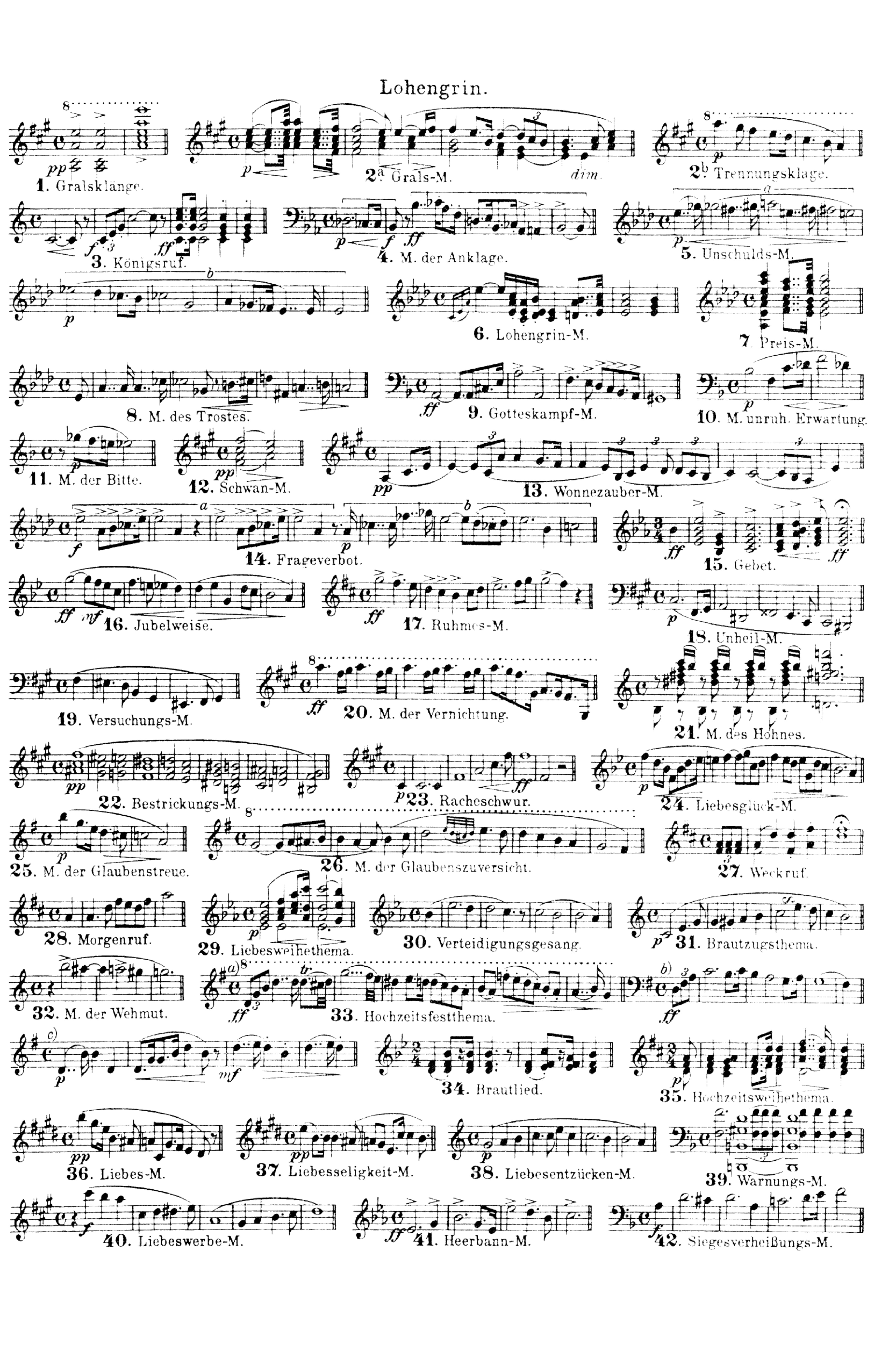 Richard Wagner - Lohengrin Klavierauszug