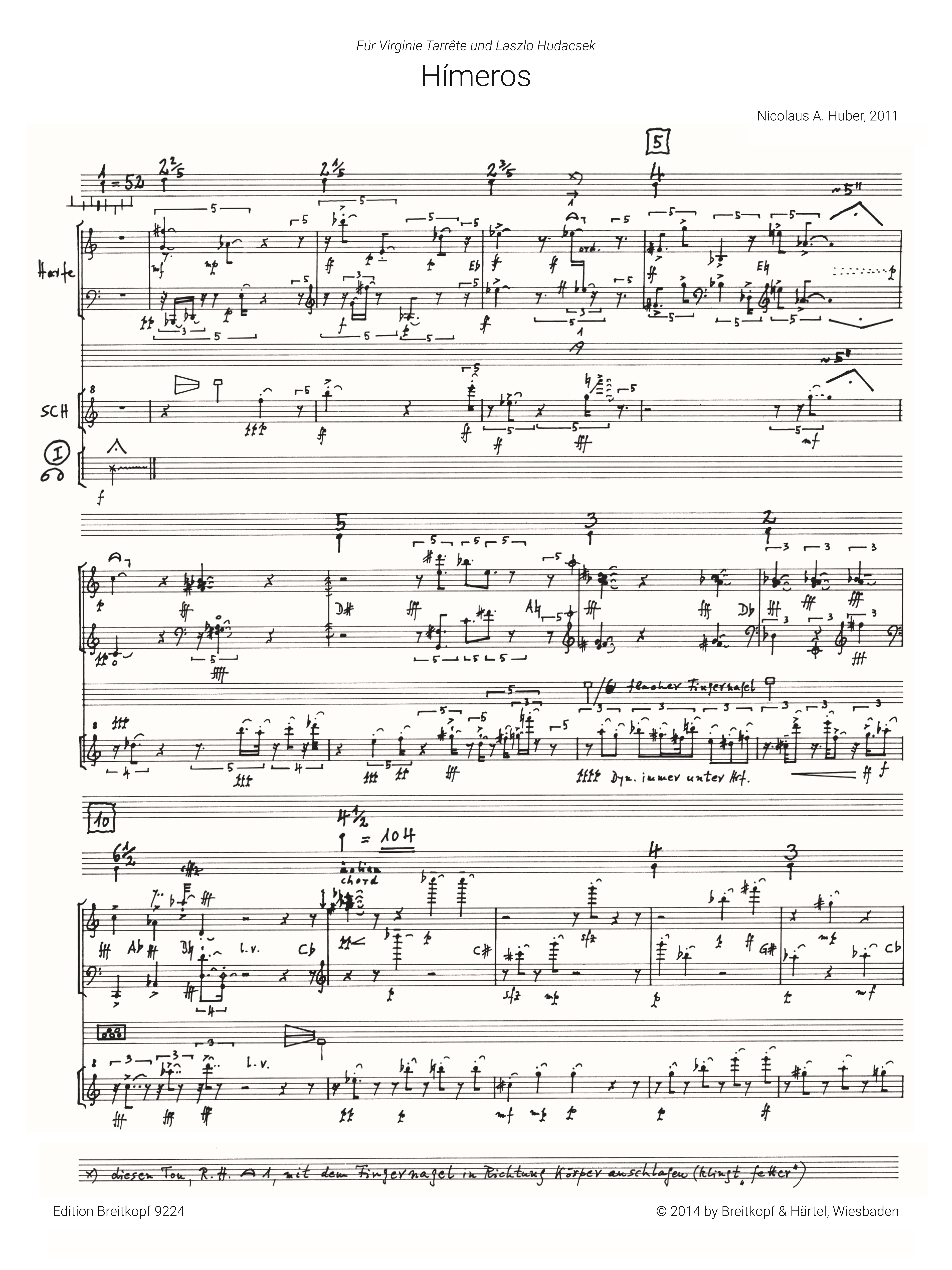 Nicolaus Anton Huber - Hímeros (+CD)